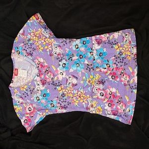 Duckies EDS Owl See You Soon V-neck Scrub Top